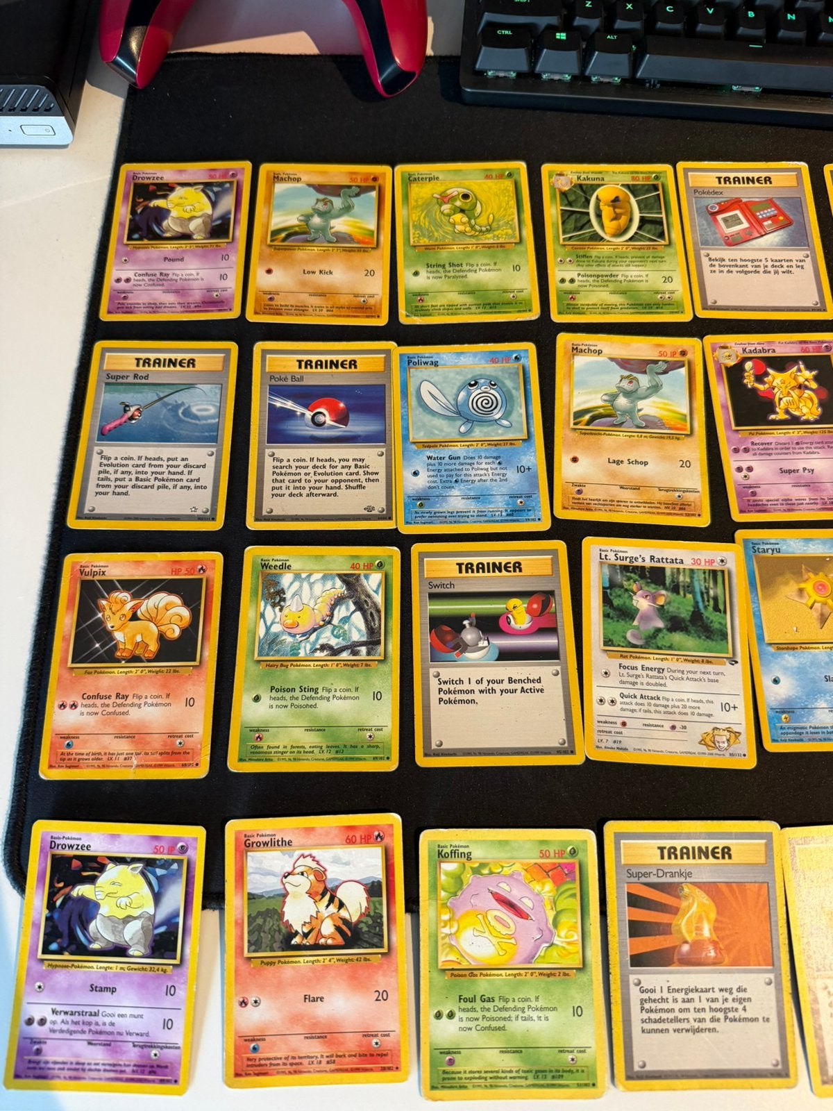 Sets oude pokemon kaarten, vanaf 1995, Ophalen of Verzenden, Zo goed als nieuw, Meerdere kaarten