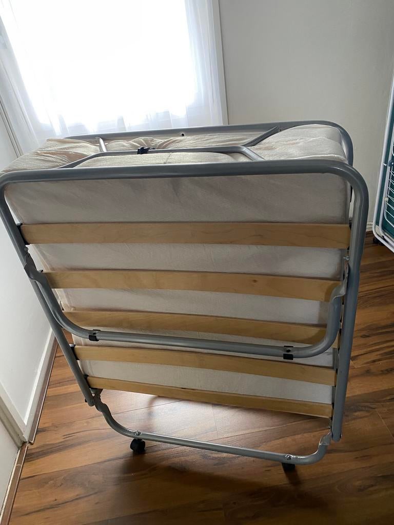 Opklapbed, Ophalen, Eenpersoons, 190 cm of minder, Zo goed als nieuw