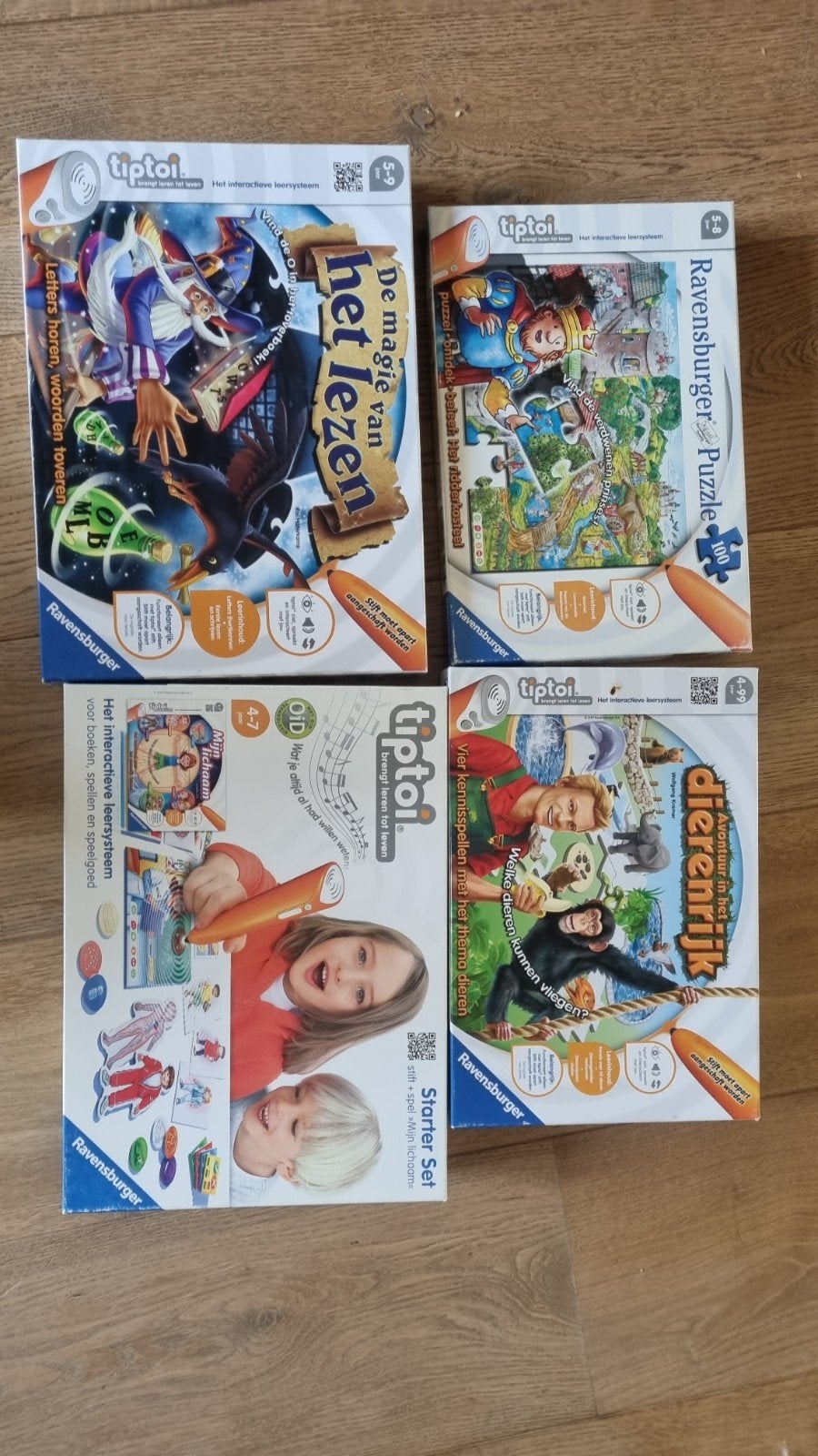 Tiptoi Ravensburger  Spellen (4 stuks) ZONDER PEN, Ophalen, Gebruikt, Knutselen, Met geluid