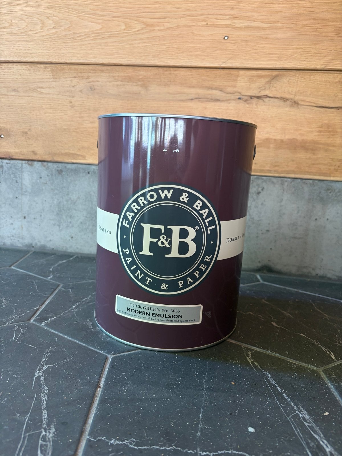 Farrow & Ball Duck Green Modern Emulsion - 5L, Doe-het-zelf en Verbouw, Ophalen, 5 tot 10 liter, Nieuw, Verf