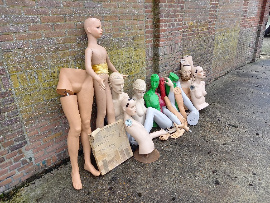 Diverse etalagepoppen en onderdelen - Gebruikt, Verzamelen, Ophalen, Gebruikt, Overige typen