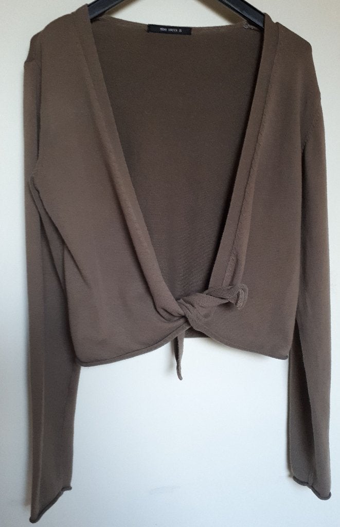 Kort Bruin Bolero Vestje maat. Ziet er goed uit., Ophalen of Verzenden, Gedragen, Maat 36 (S), Bruin