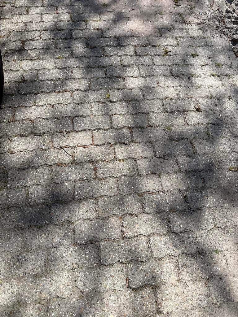 Gratis af te halen: ca. 12 m2 betonklinkers, Tuin en Terras, Ophalen, Gebruikt, Klinkers, 10 m² of meer