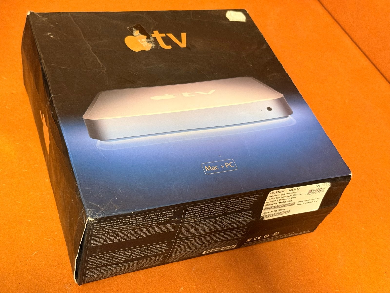 Apple TV 1e Generatie - Compleet met doos en accessoires, Overige merken, Gebruikt, 50 Hz, Ophalen of Verzenden