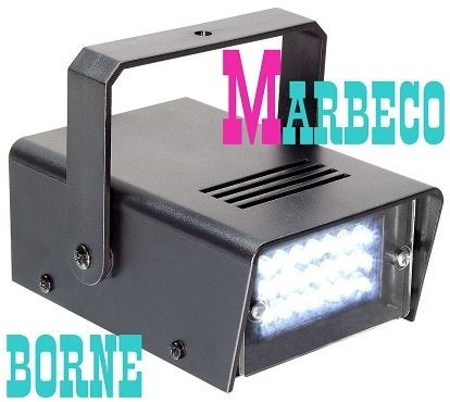 Stroboscoop LED, mini lichteffect 10 watt 24 led`s, Stroboscoopeffect, Nieuw, Info@marbeco.nl, BeamZ