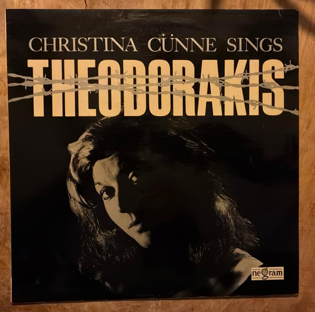 LP Christina Cünne - Sings Mikis Theodorakis, Ophalen of Verzenden, Gebruikt, 12 inch