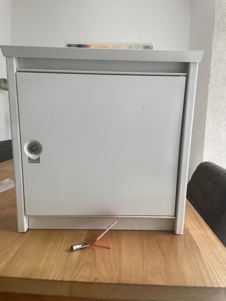 Brabantia brievenbus - Wit, met sleutel, Ophalen of Verzenden, Zo goed als nieuw