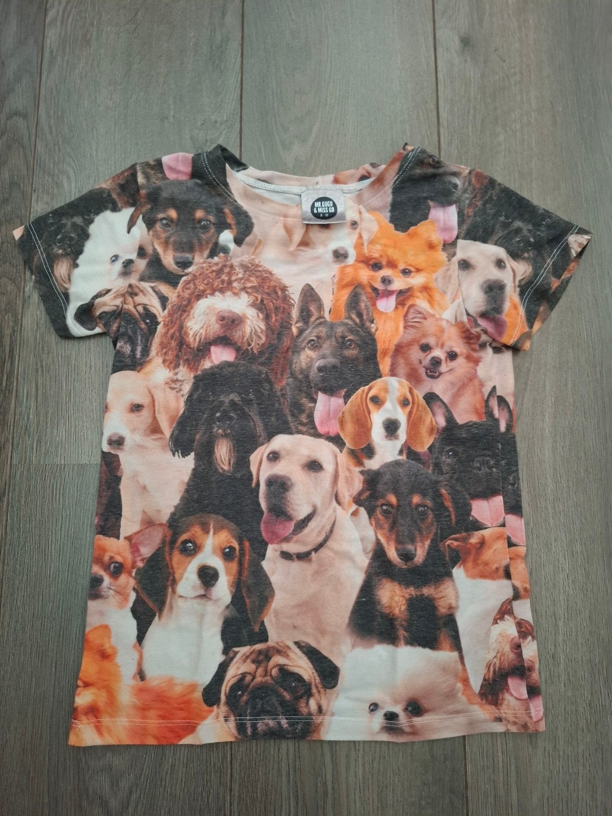 Mr. Gugu & Miss Go Honden T-shirt Maat 140 (8-10 jaar), Kinderen en Baby's, Kinderkleding | Maat 128, Gebruikt, Ophalen of Verzenden