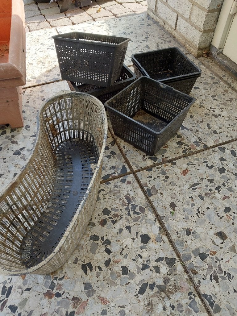 1 gebogen vijverplanten mand, Tuin en Terras, Vijvers, Ophalen of Verzenden, Gebruikt
