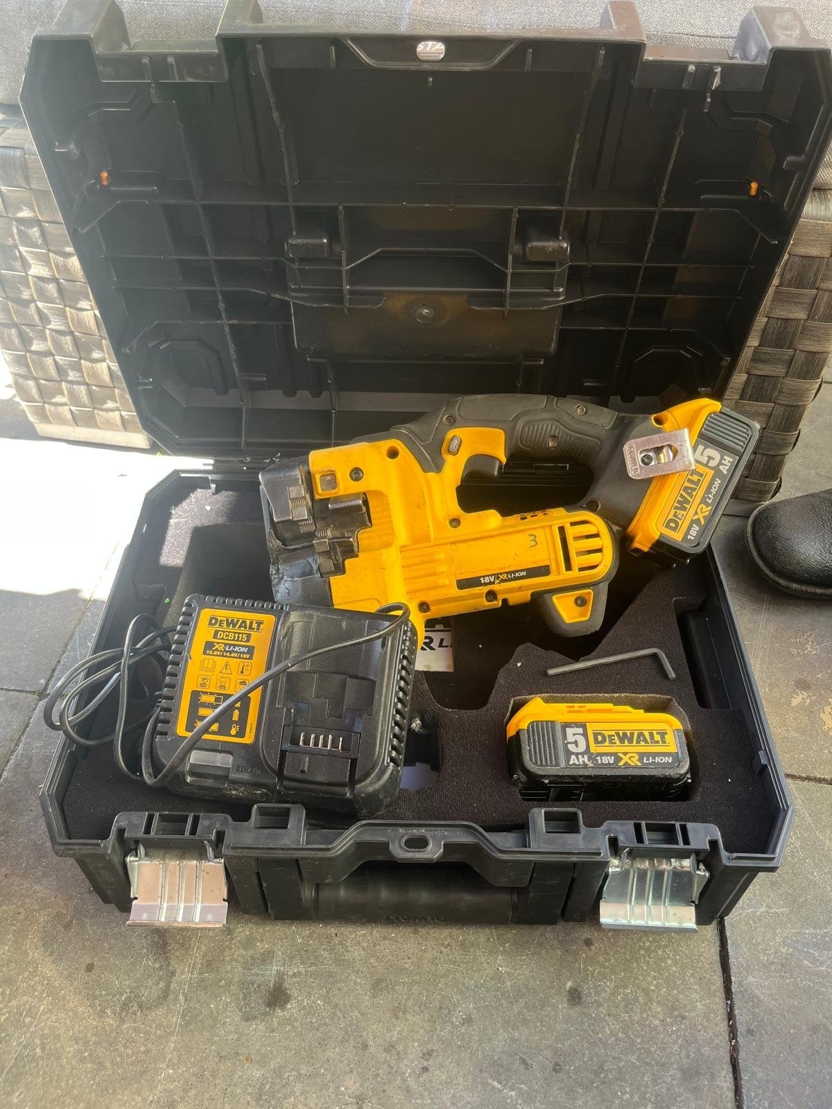 DeWalt Draadeindknipper in nette staat met koffer, Ophalen, Gebruikt, Overige typen, DeWalt