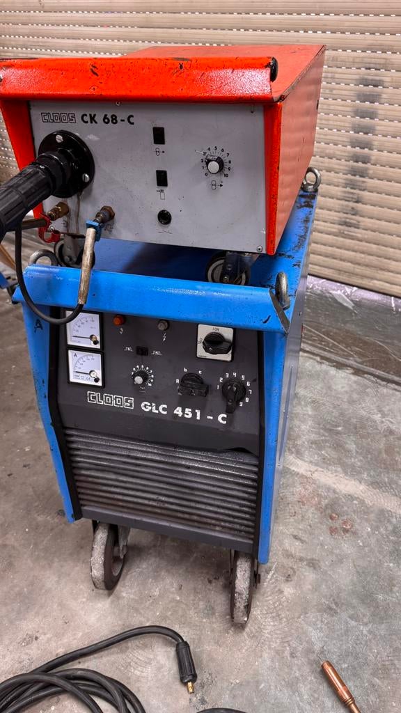 Cloos GLC 451 mig mag watergekoeld, Doe-het-zelf en Verbouw, Gereedschap | Lasapparaten, Ophalen, Gebruikt, 250 ampère of meer