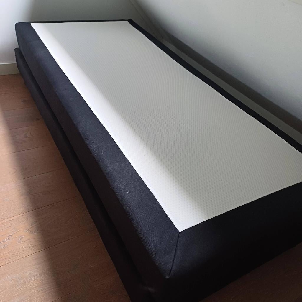 Boxspring 1 persoons zo goed als nieuw, Ophalen, 90 cm, Eenpersoons, Zo goed als nieuw