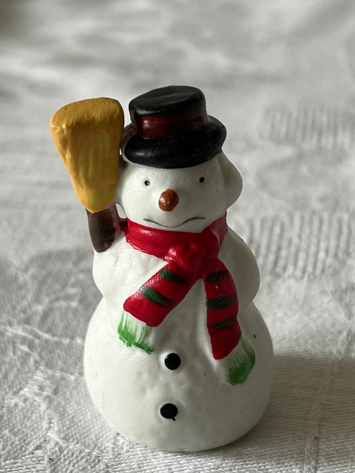 Lemax porseleinen ornament "Sneeuwpop" 1994, Ophalen of Verzenden, Zo goed als nieuw