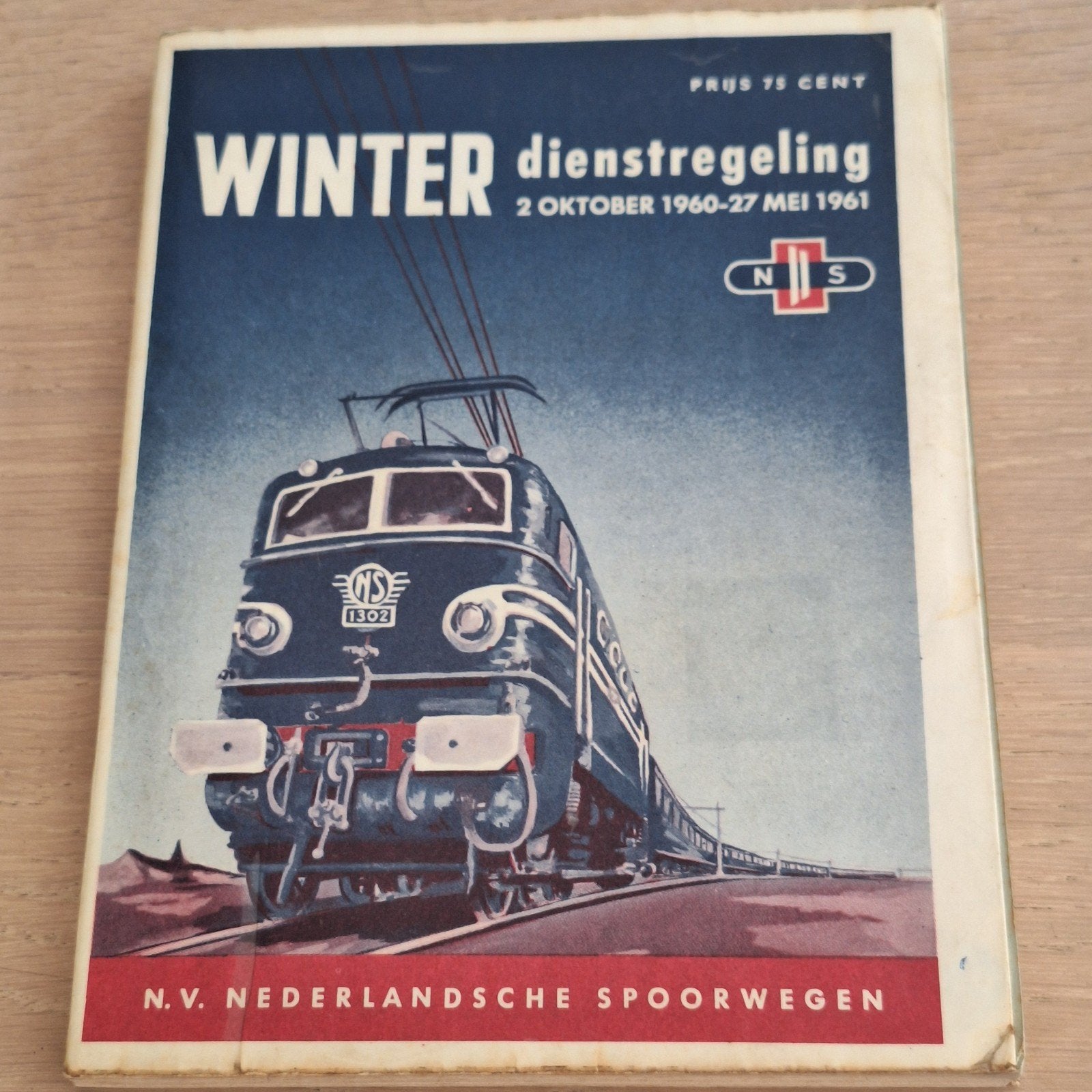 Spoorboekje winter 1960-1961 NS, Ophalen of Verzenden, Gelezen, Trein