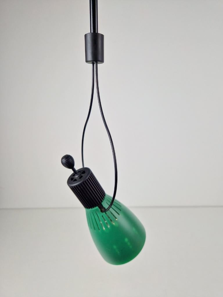 Postmodern nunk hanglamp spot carlo forcolini nemo 93 groen, N, Postmodern vintage, Ophalen of Verzenden, N