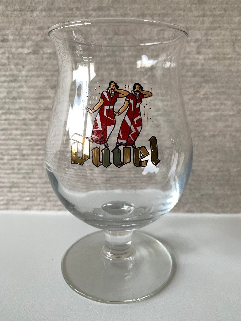 Collectors Duvel Glas Dansende Dames, Ophalen of Verzenden, Zo goed als nieuw, Glas of Glazen, Duvel