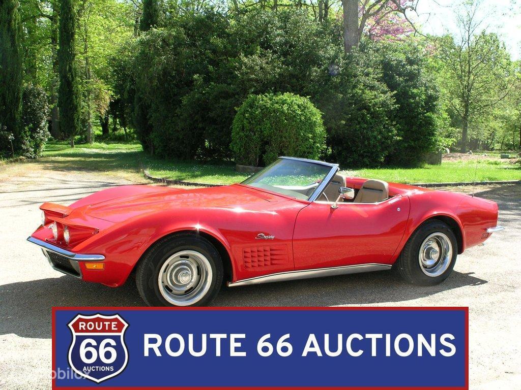 Chevrolet Corvette C3 | 1970 | Route 66 Auctions, Auto's, Oldtimers, Overige carrosserieën, Chevrolet, Zwart, Bedrijf