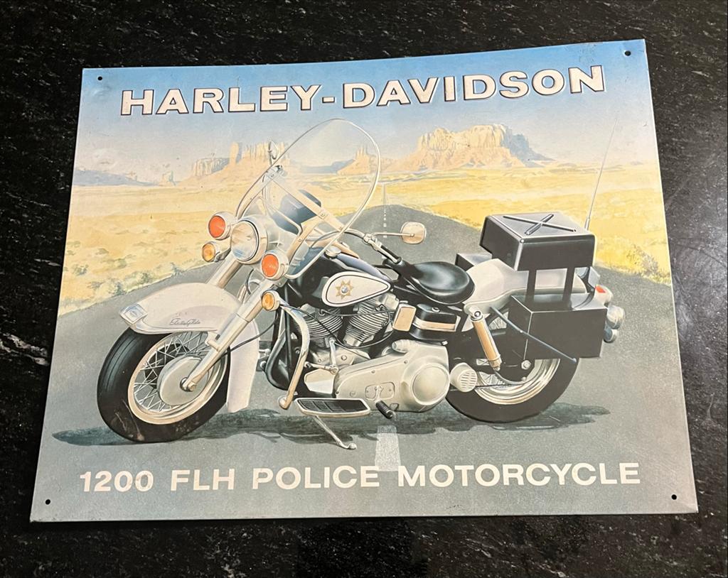 Harley-Davidson 1200 FLH Police Motorcycle Bord, Ophalen of Verzenden, Gebruikt, Motoren