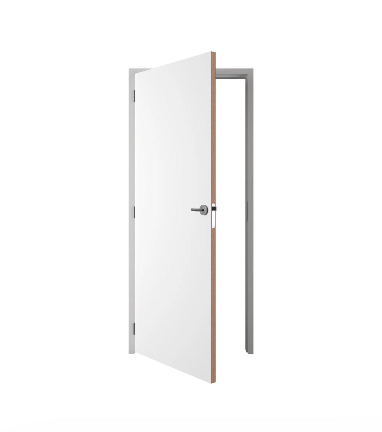 White mat door with frame-2 measurements see description, Ophalen of Verzenden, Zo goed als nieuw, Binnendeur, 200 tot 215 cm