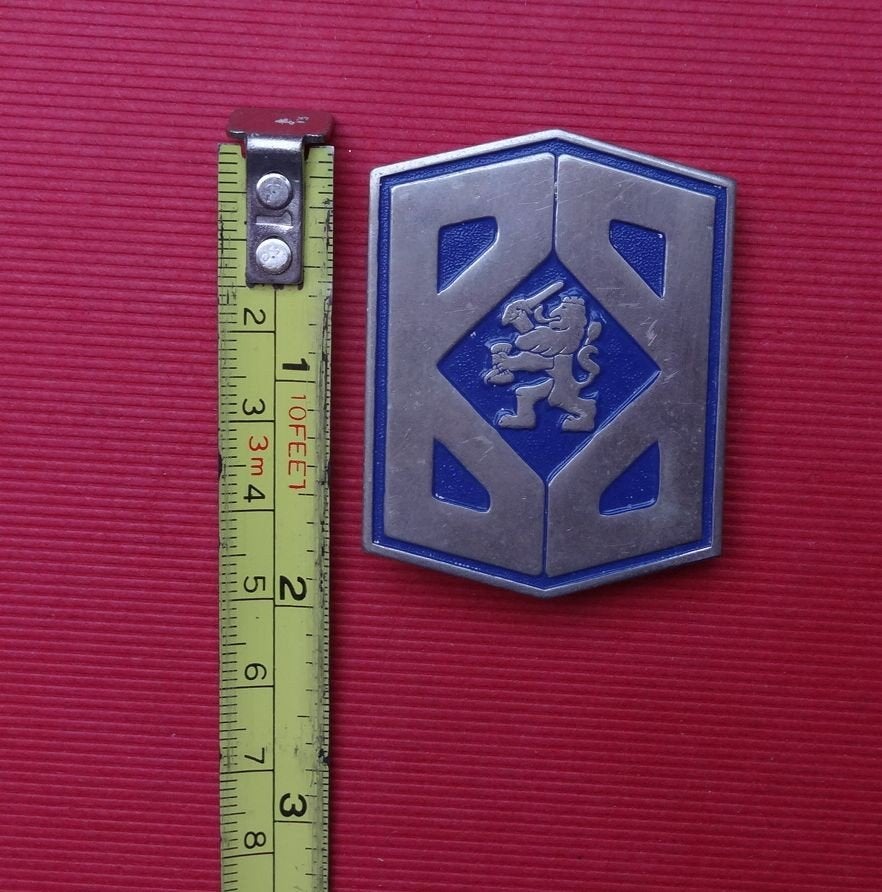 leuk GROOT speldje van de NL BESCHERMING BEVOLKING, Verzamelen, Ophalen of Verzenden, Landmacht, Nederland, Embleem of Badge