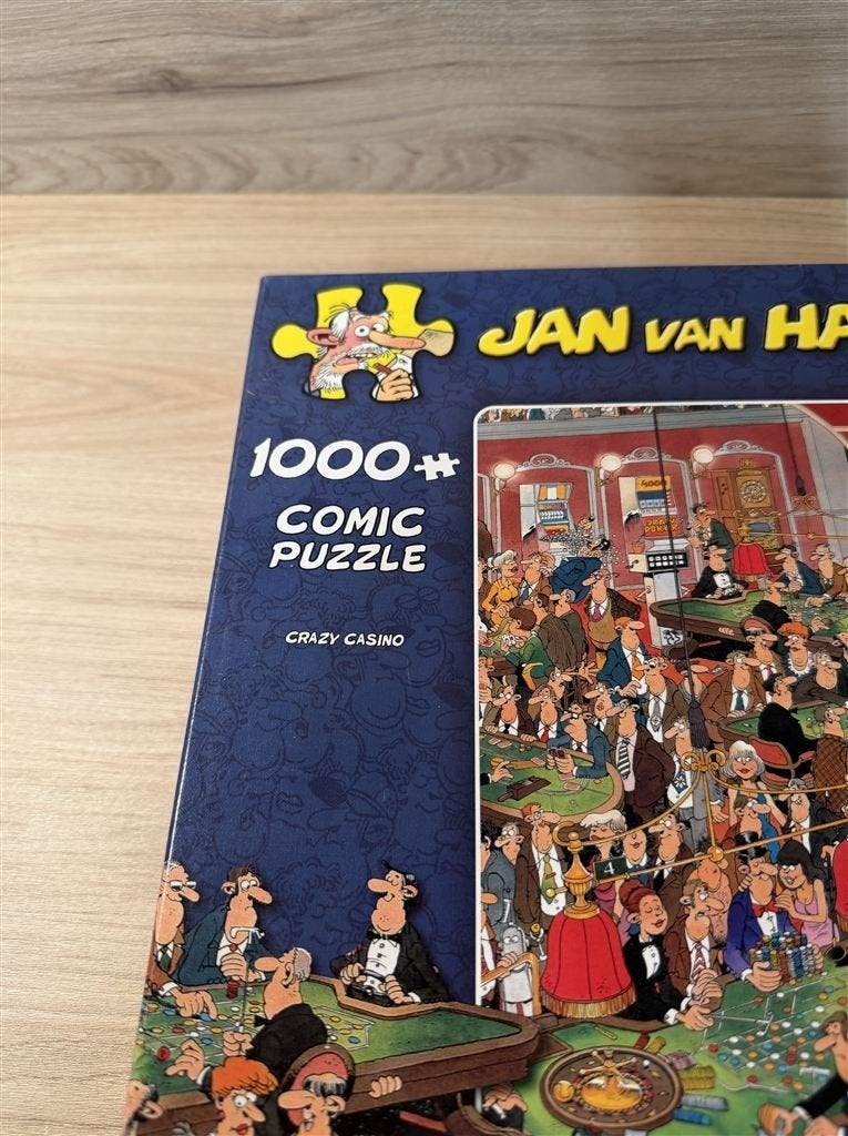 Jan van Haasteren - crazy casino - 1000 stuks - s6293, Verzenden, 500 t/m 1500 stukjes, Zo goed als nieuw