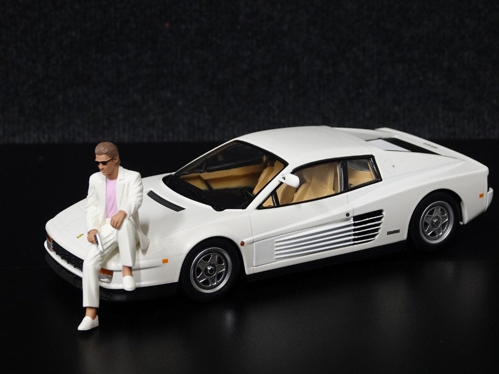 KK-Scale 1:18 Ferrari Testarossa Miami Vice, Overige merken, Auto, Onbekend, Nieuw