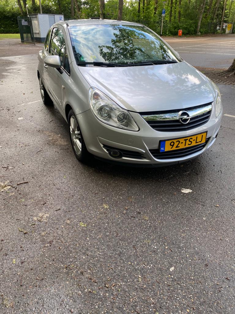 Opel Corsa 1.2 16V 3D WR 2007 Grijs airco cruise controle, Auto's, Opel, Voorwielaandrijving, 450 kg, 40 €/maand, 4 cilinders