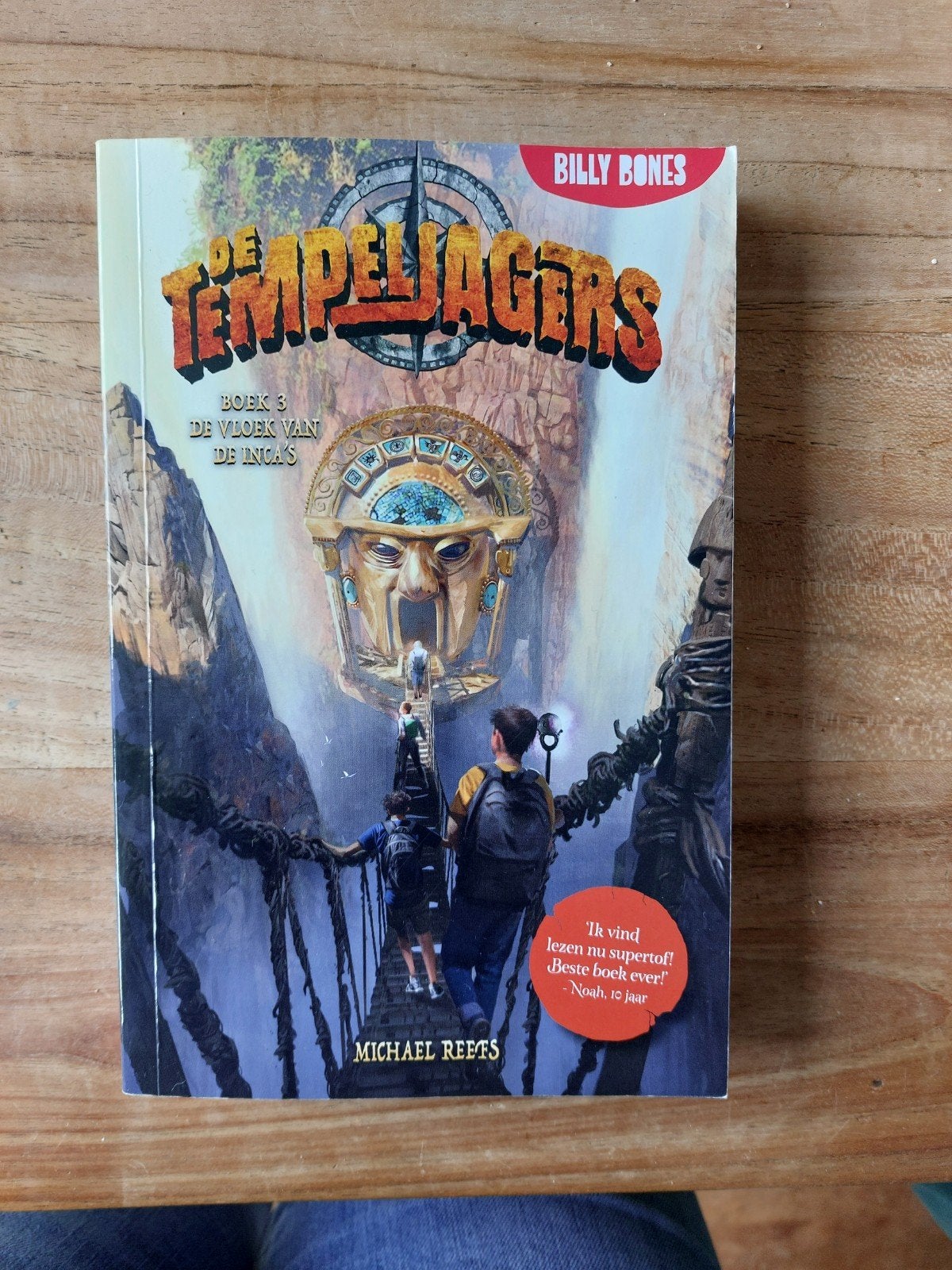 De Tempeljagers boek 3. De vloek van de Inca's., Fictie algemeen, Michael Reefs, Ophalen of Verzenden, Zo goed als nieuw