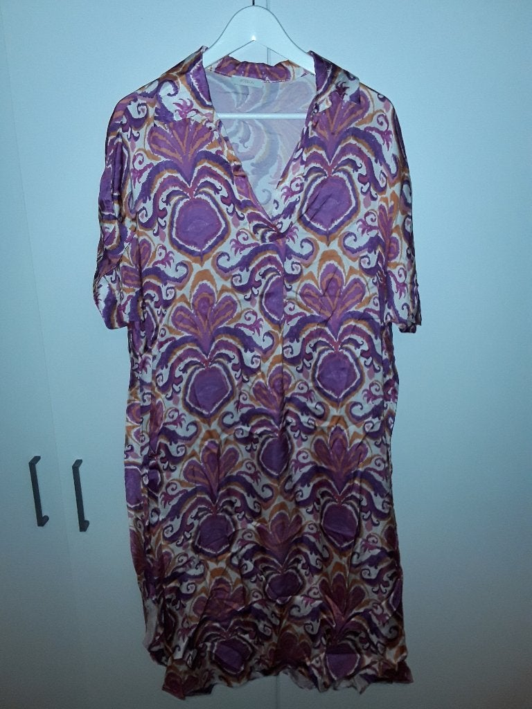 Boebou Oranje/Roze Jurk Maat ONE SIZE, Maat 38/40 (M), Nieuw, Oranje, Ophalen of Verzenden