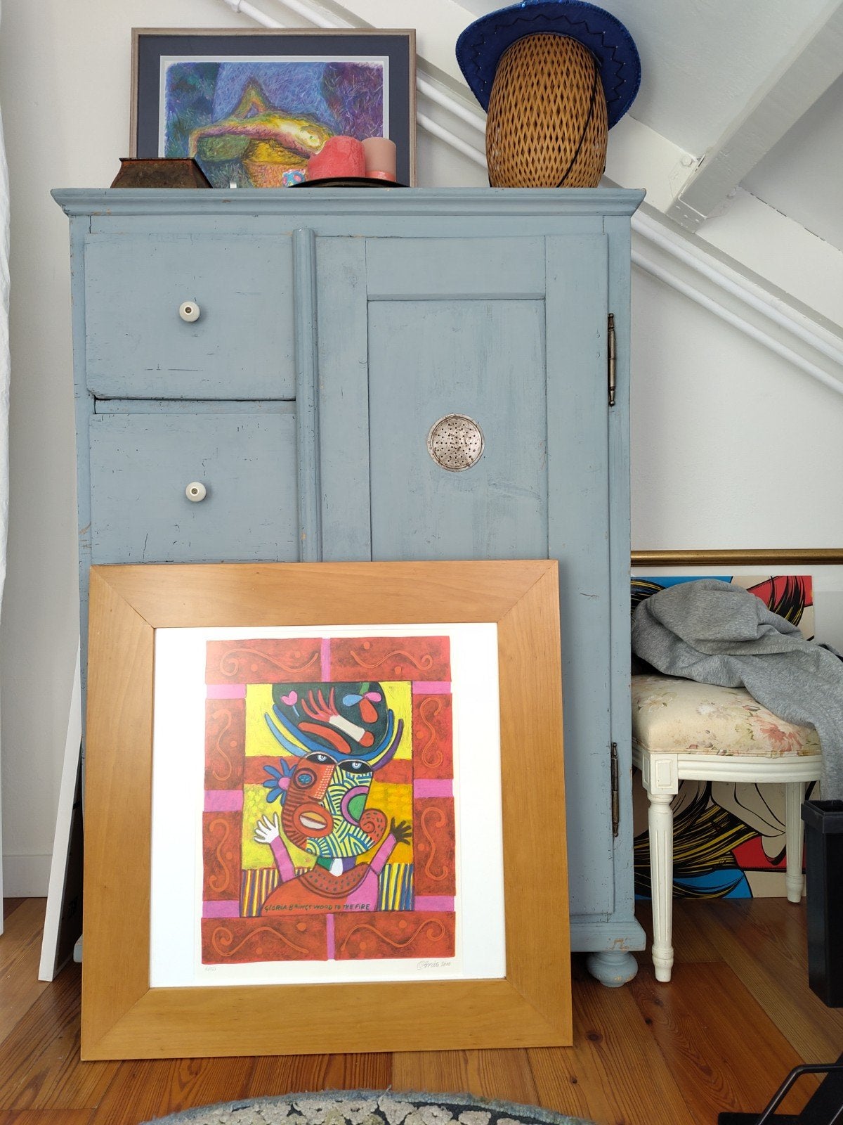 Gloria brings wood - Litho Clemens Briels 2000, gesign.+gen., Gelimiteerde oplage, Lithografie, Ophalen, Personages en Fantasiefiguren