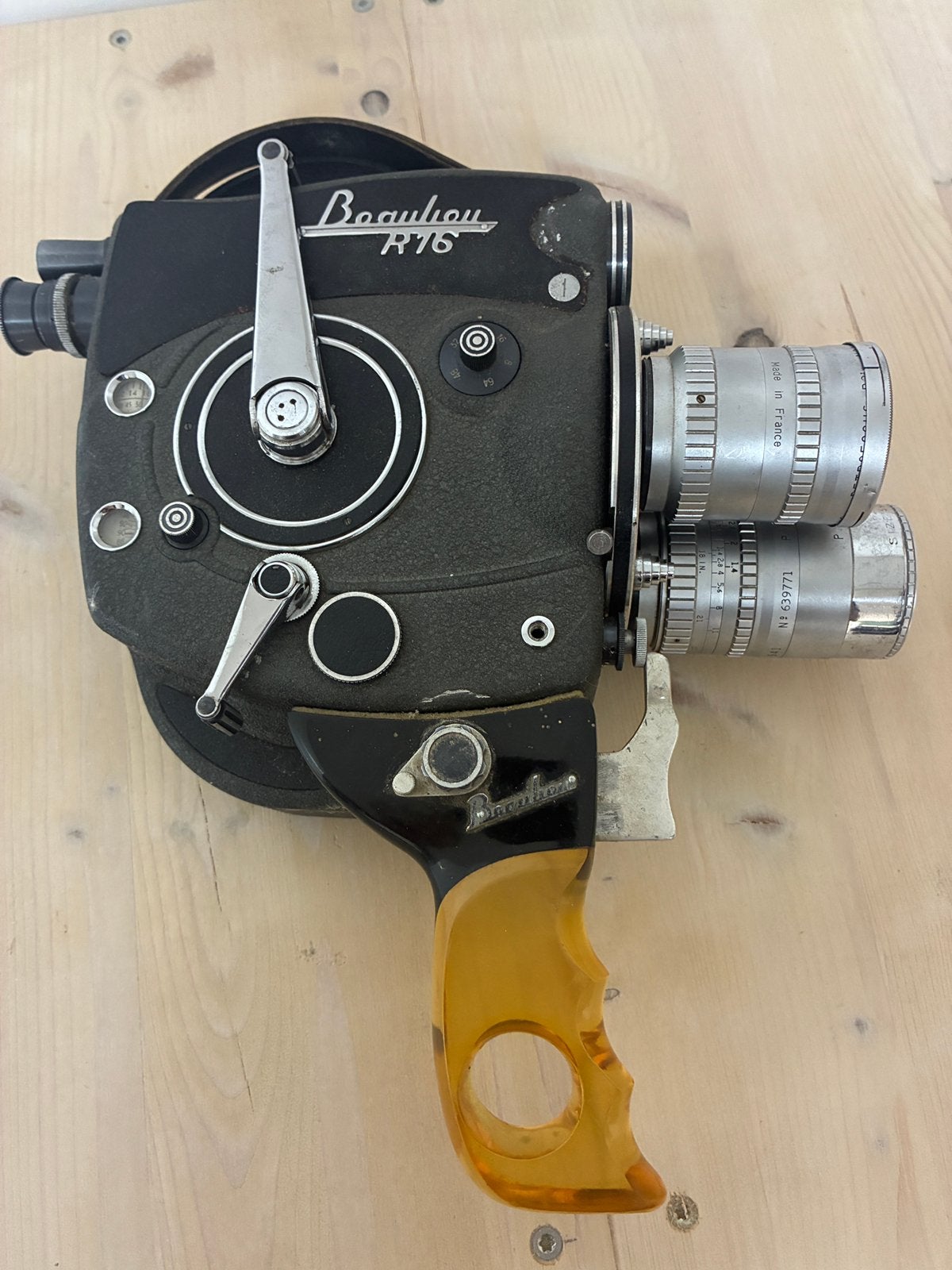 Beaulieu R16 + Matched Trio P. Angénieux Cinema Lenzen, Ophalen, Gebruikt, Telelens