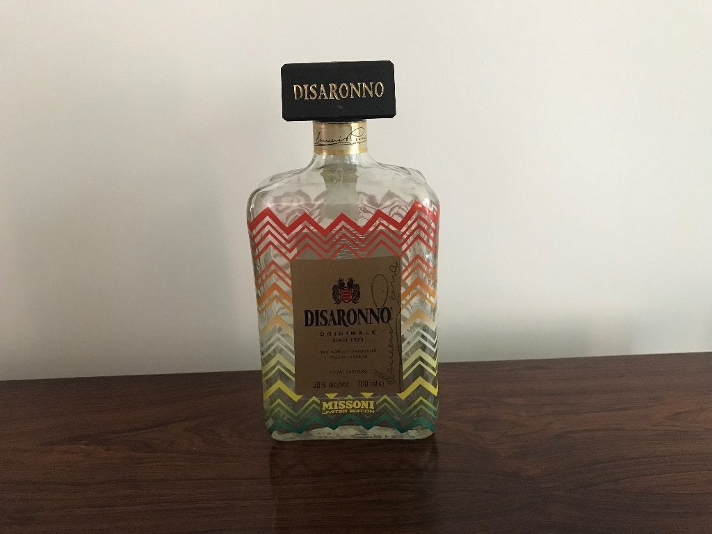Disaronno originale fles ( leeg ), Verzamelen, Ophalen of Verzenden, Gebruikt, Verpakking