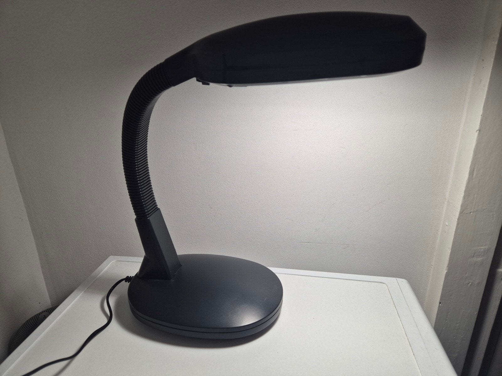 donkerbruine retro  bureaulamp lamp, Ophalen of Verzenden, Bureaulamp