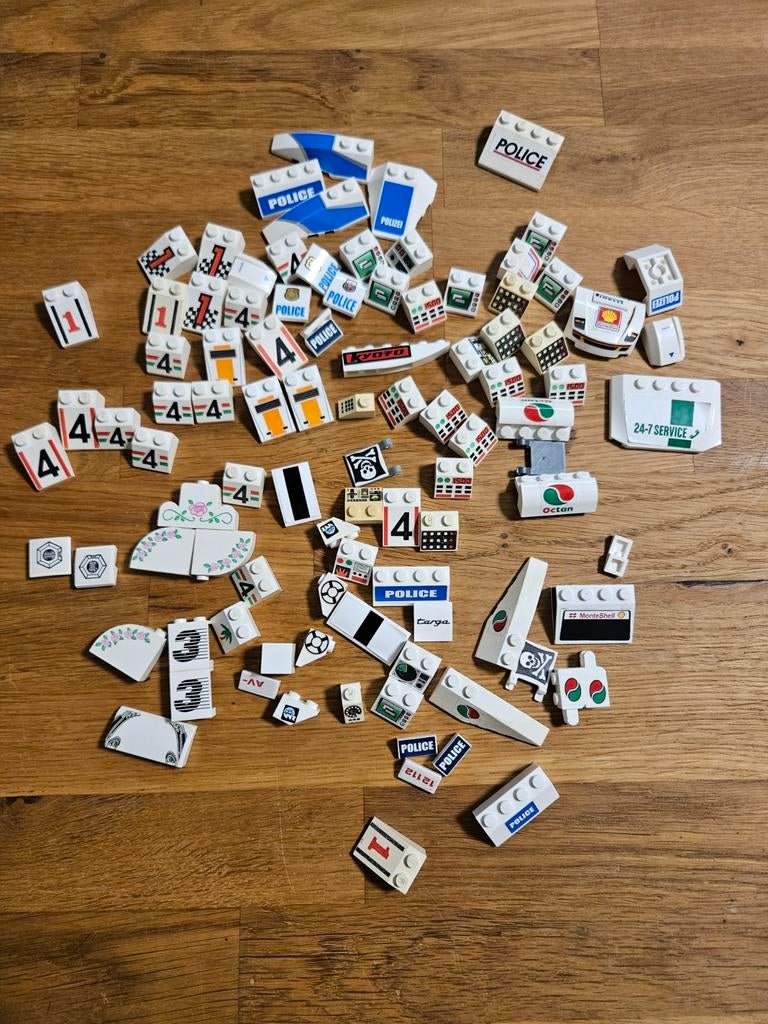 Partij bedrukte en bestickerde Lego blokjes, Kinderen en Baby's, Speelgoed | Duplo en Lego, Ophalen of Verzenden