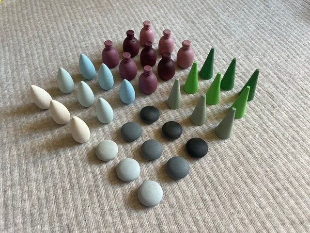 Grapat 36x mix & match: kegels, stenen, sneeuwvlok & flesjes, NL, Nieuw, Ophalen of Verzenden, Info@handmadebycharlie.nl