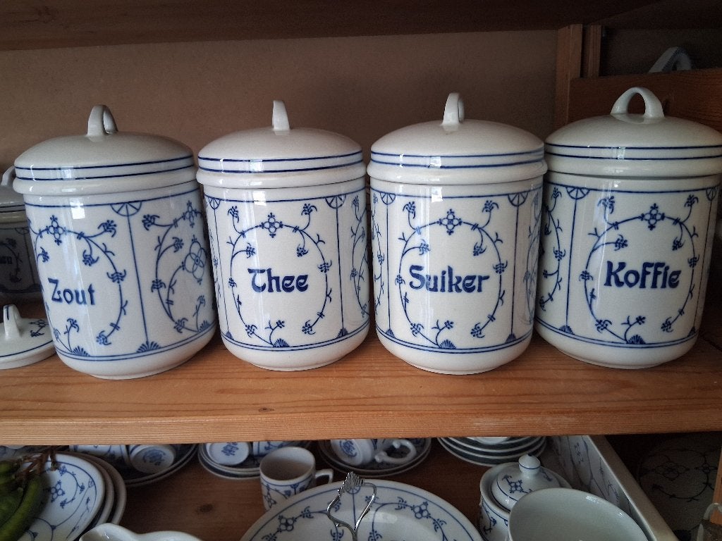 Blau saks Jäger voorraadpotten Koffie, Zout, Thee en Suiker, Verzenden, Zo goed als nieuw, Overige stijlen, Overige typen