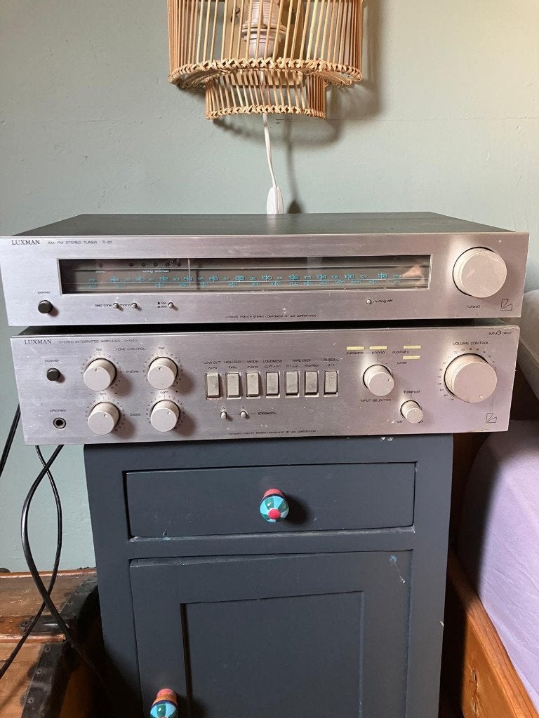 luxman versterker L-114A + TunerT-111, Overige merken, Gebruikt, Ophalen of Verzenden, Minder dan 60 watt