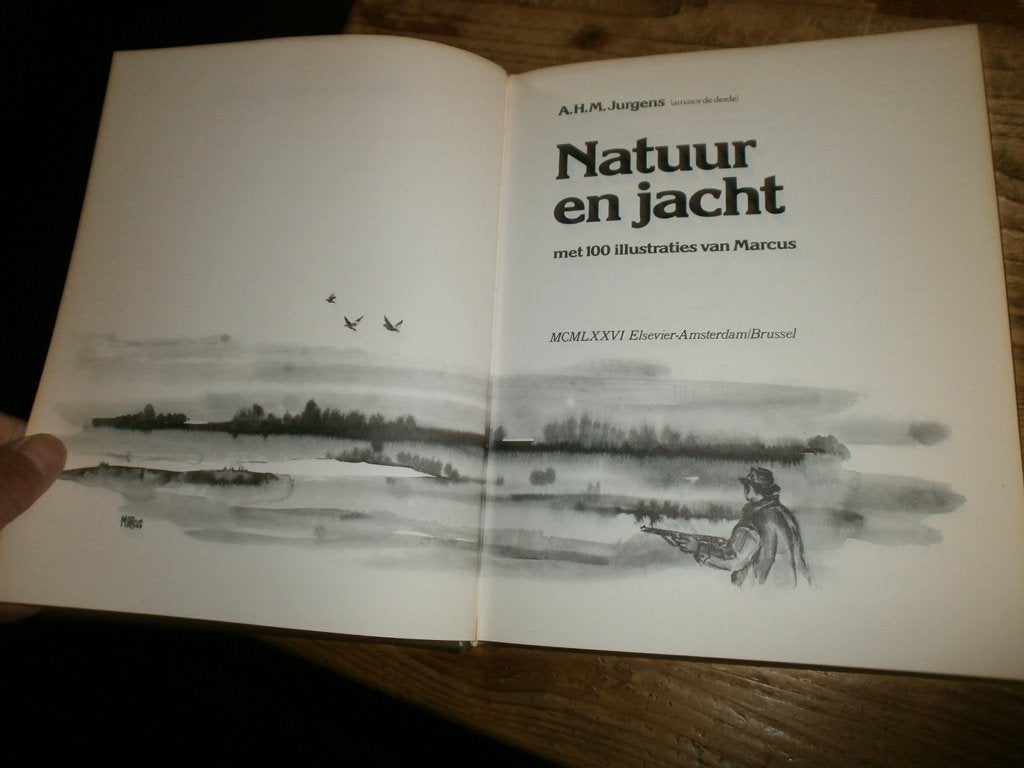 natuur en jacht jurgens met 100 illustraties van marcus, Ophalen of Verzenden, Zo goed als nieuw, Overige onderwerpen