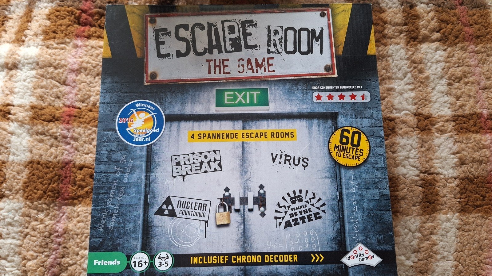 Escape Room The Game - Spannende Escape Rooms, Vijf spelers of meer, Ophalen, Nieuw, Identity Games