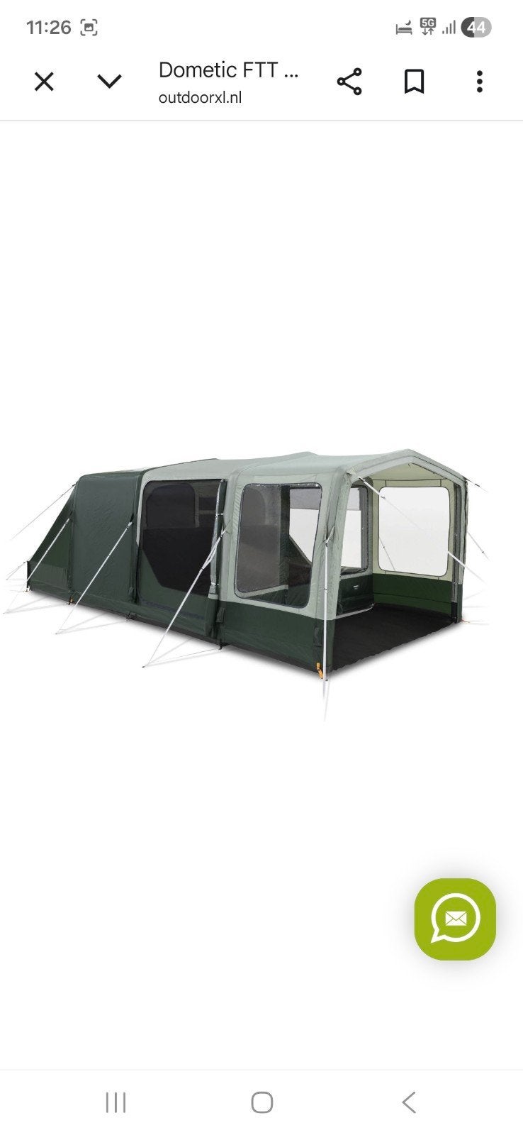 Opblaasbare tent, Ophalen, Zo goed als nieuw, Tot en met 4