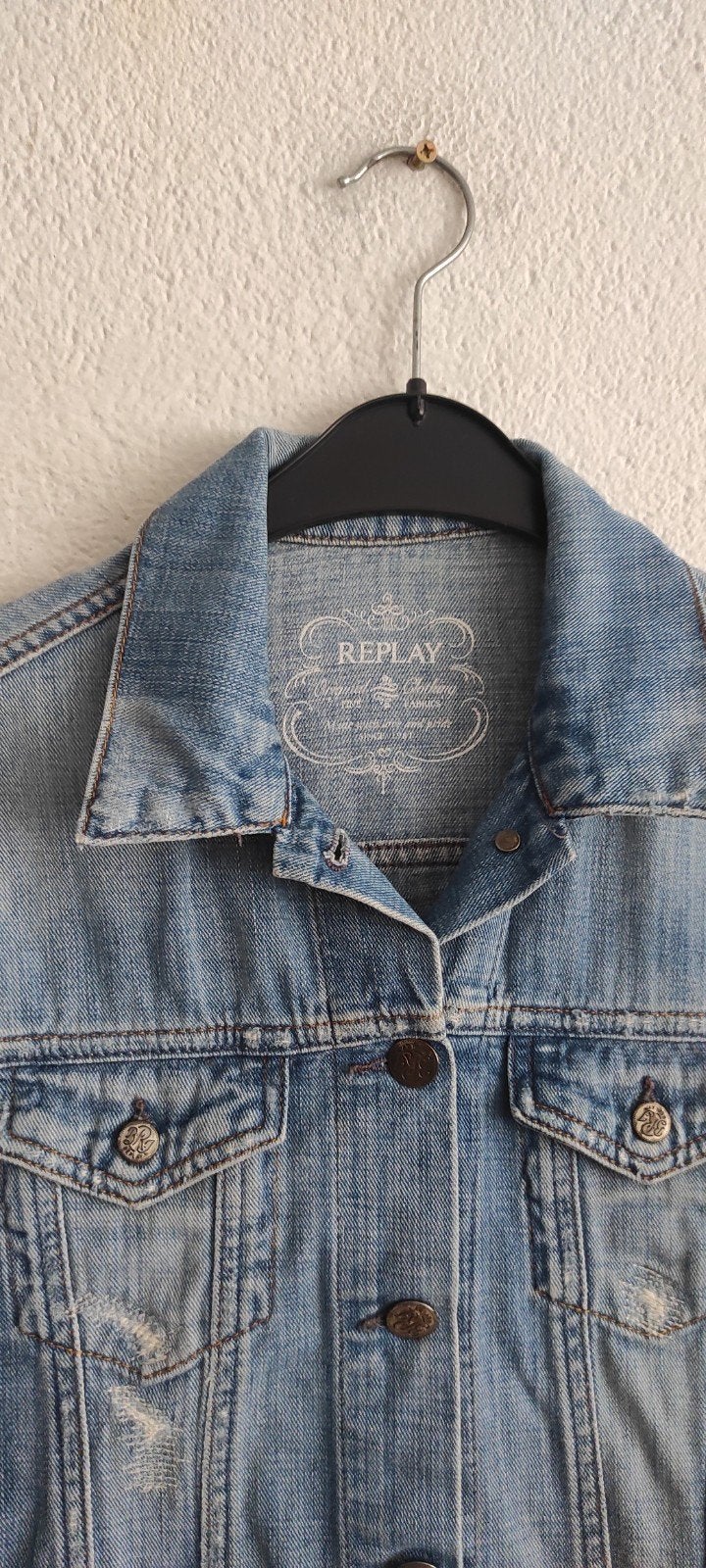 Replay spijkerjasje maat M, Maat 38/40 (M), Blauw, Replay, Ophalen of Verzenden