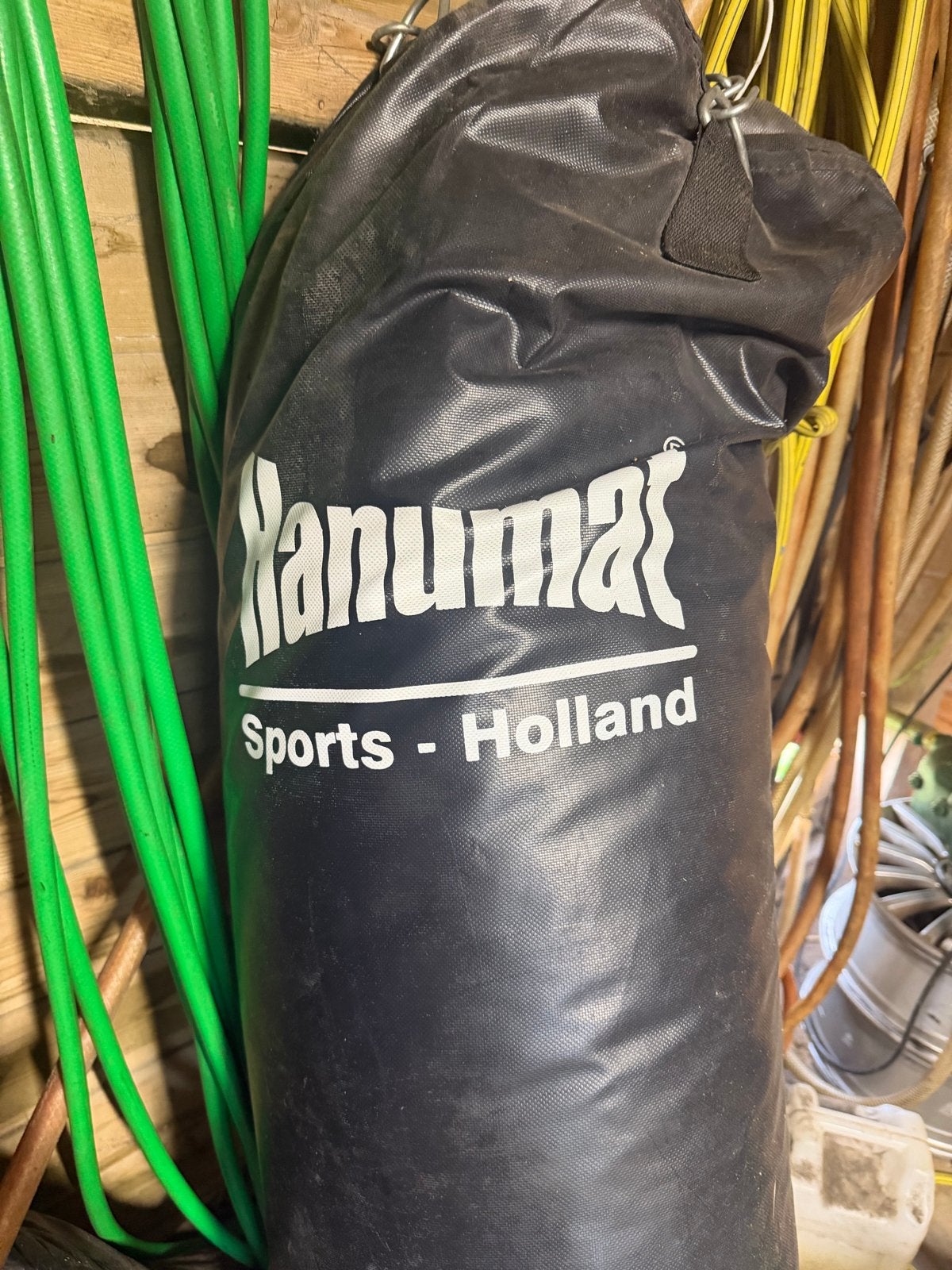 Hanumat Bokszak met Legend Bokshandschoenen 160cm, Ophalen, Gebruikt, Bokszak