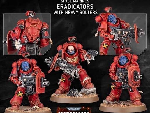 Warhammer 40k Space Marine Eradicators with Heavy Bolters, Ophalen of Verzenden, Nieuw, Warhammer 40000, Figuurtje(s)