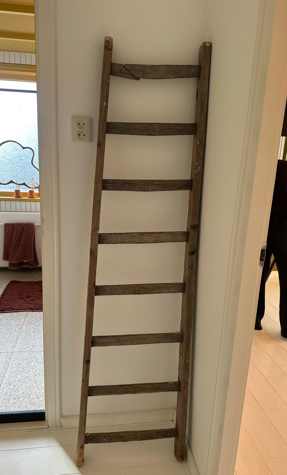 Oude trap ter decoratie 175 hoog, Doe-het-zelf en Verbouw, Ophalen, Gebruikt