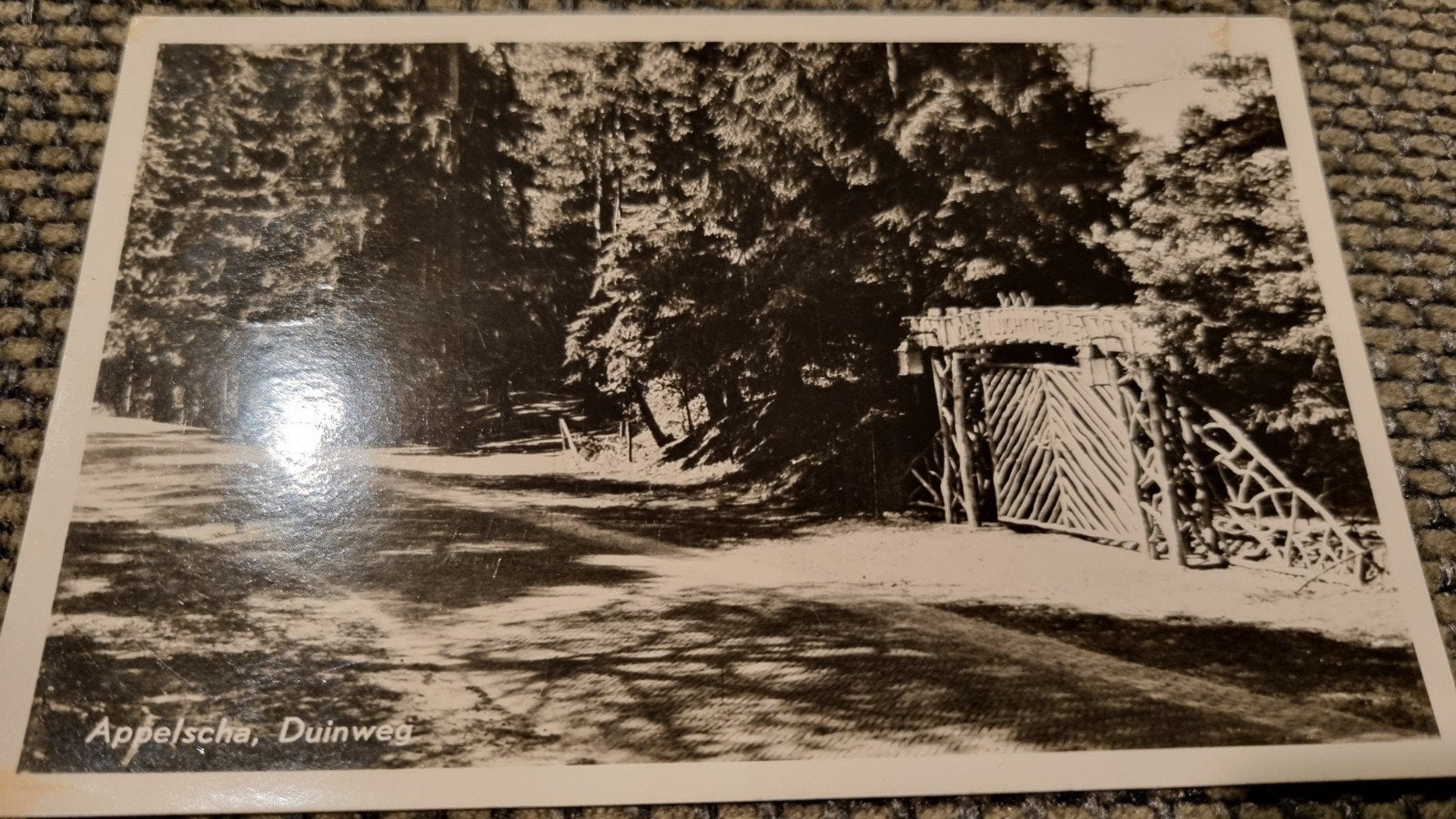 ANSICHTKAART GELOPEN DUINWEG APPELSCHA, Verzamelen, Ophalen of Verzenden, 1940 tot 1960, Gelopen, Friesland