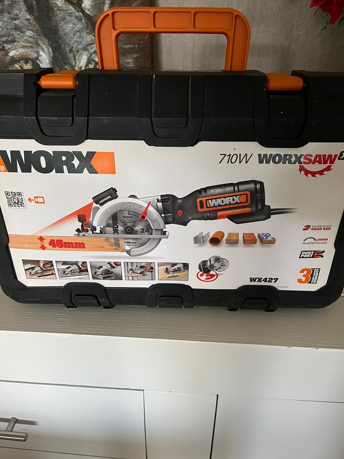 Zaagmachine worx, Doe-het-zelf en Verbouw, Ophalen, Zo goed als nieuw, 1200 watt of meer, Bandschuurmachine