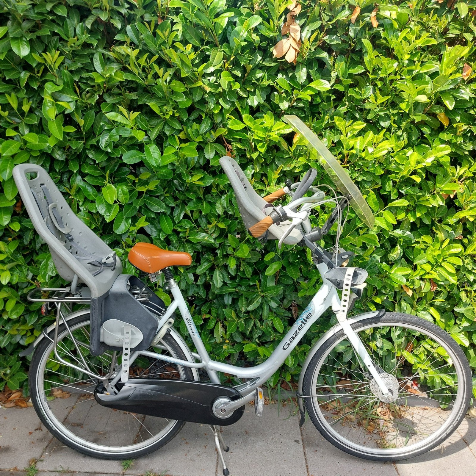 Gazelle bloom 56cm 7 Versnellingen stuurslot 2 Yepp-zitjes, 2 zitjes, 53 tot 56 cm, Versnellingen, Ophalen of Verzenden