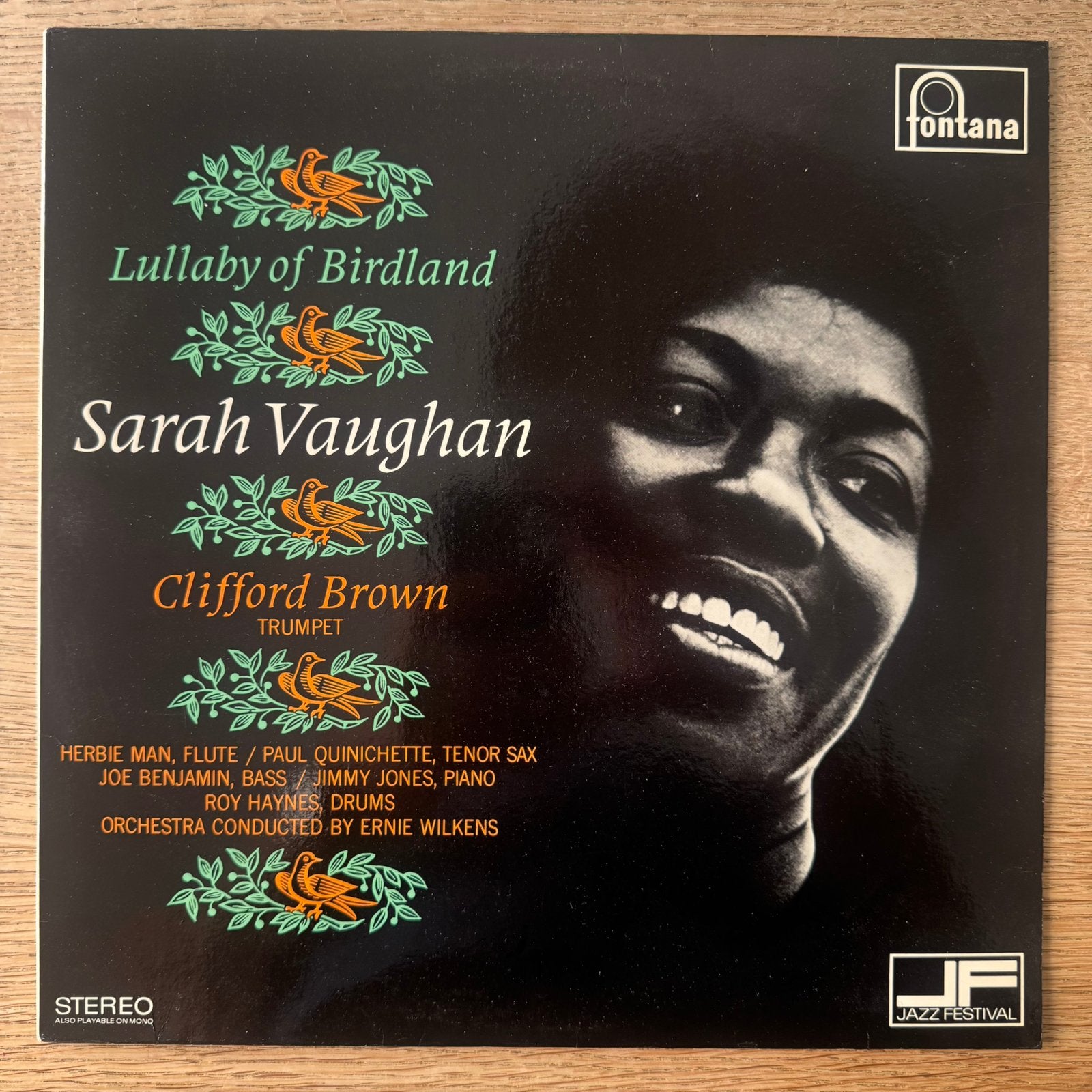 Sarah Vaughan Lullaby Of Birdland LP Vinyl 1962 Jazz Vocal, LP, Gebruikt, Ophalen of Verzenden, Gatefold hoes
