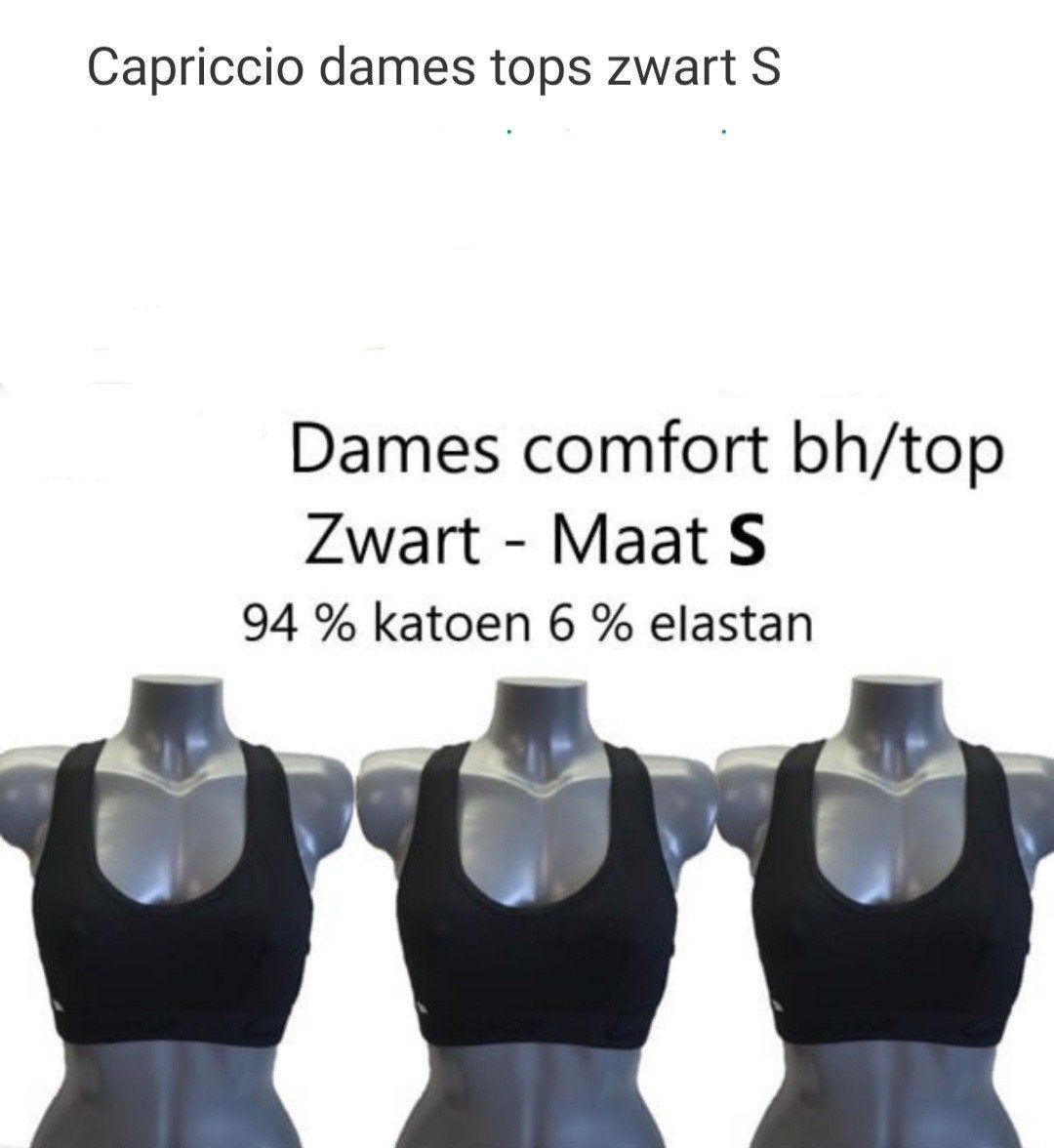 Dames Comfort Top Zwart Maat S, Kleding | Dames, Zwart, Nieuw, Ophalen of Verzenden, Maat 36 (S)
