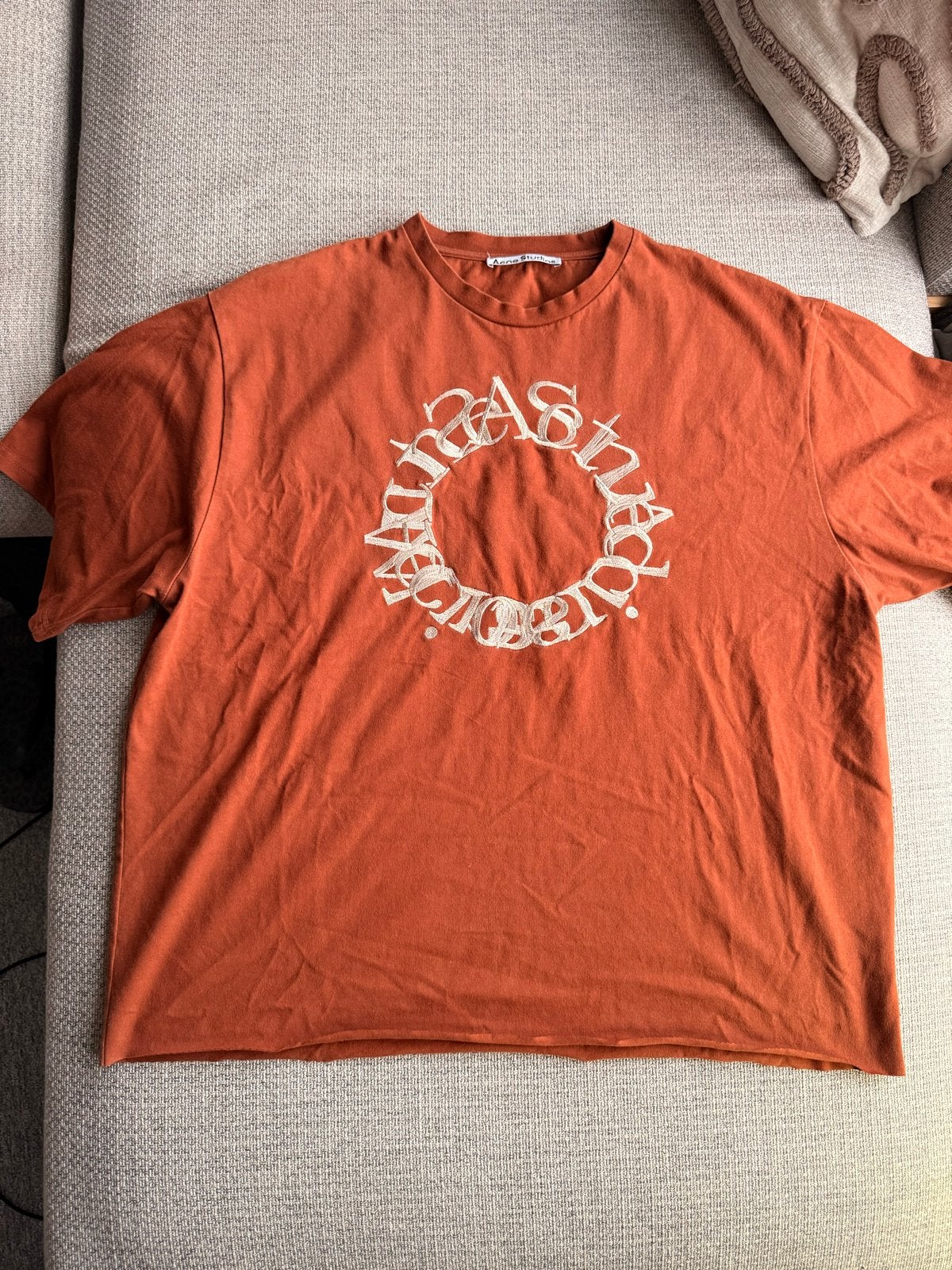 Acne Studios Bruin T-shirt Maat L, Ophalen of Verzenden, Gedragen, Maat 52/54 (L), Bruin